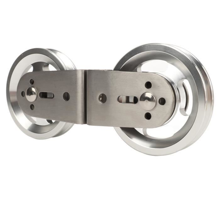 ZAMETTER Bloc De Poulie à Voile 35 Mm – Double Pivot, Acier Inox T316, Avec Becket, Haute Capacité, Pour Gréement De Bateau