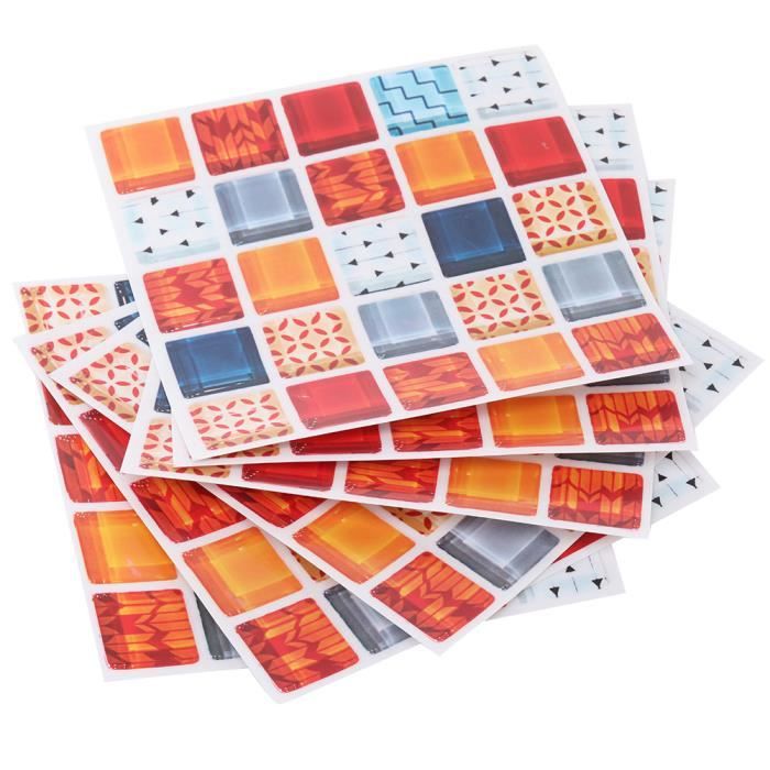 Autocollant Carrelage Mosaïque étanche - Pour Cuisine, Salle De Bain, Meubles Lisses