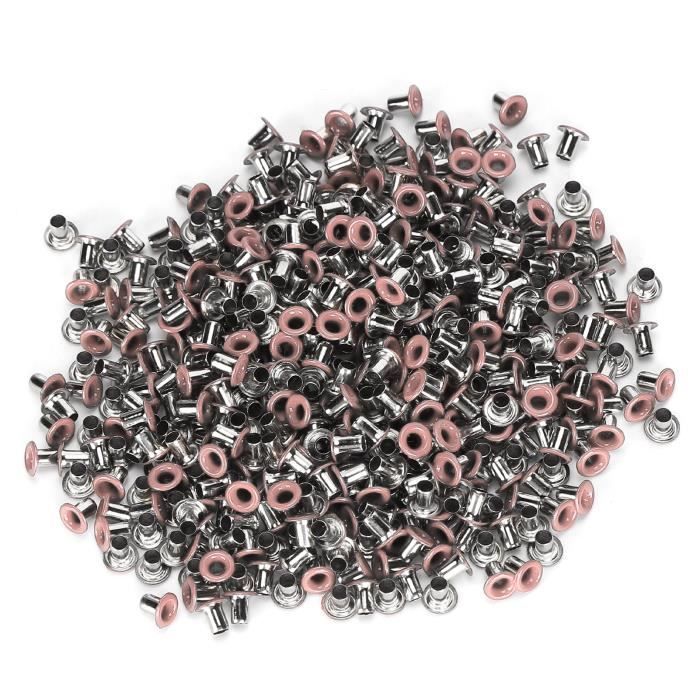 20 Pièces Œillets Ovales Twist Verrouillants En Laiton Nickelé – Tourniquet Avec Contre-Rivure Et Rivet Pour Cuir, Sacs, Bâches Et Bricolage DIY