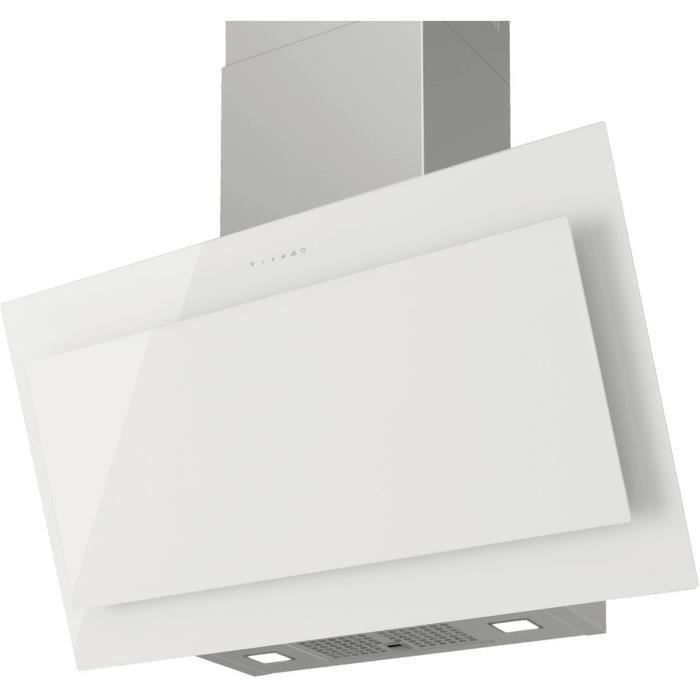 Urban V Glass White Hotte Inclinee Evacuation Ou Recyclage Moteur 700m3 H 48db Mini 3 Vitesses 90cm Verre Blanc Achat Vente Hotte Cdiscount