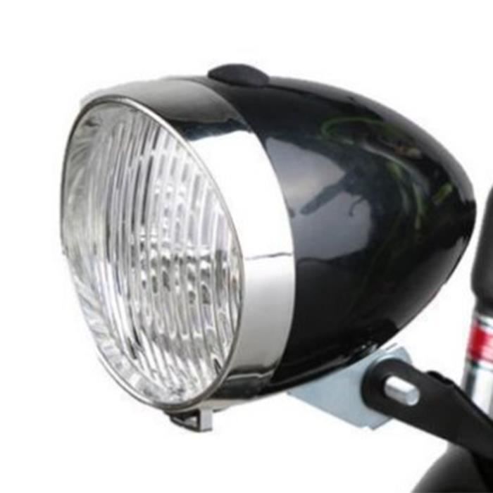 PHARE DE VÉLO vintage ultra longue portée avec boîtier métallique et
