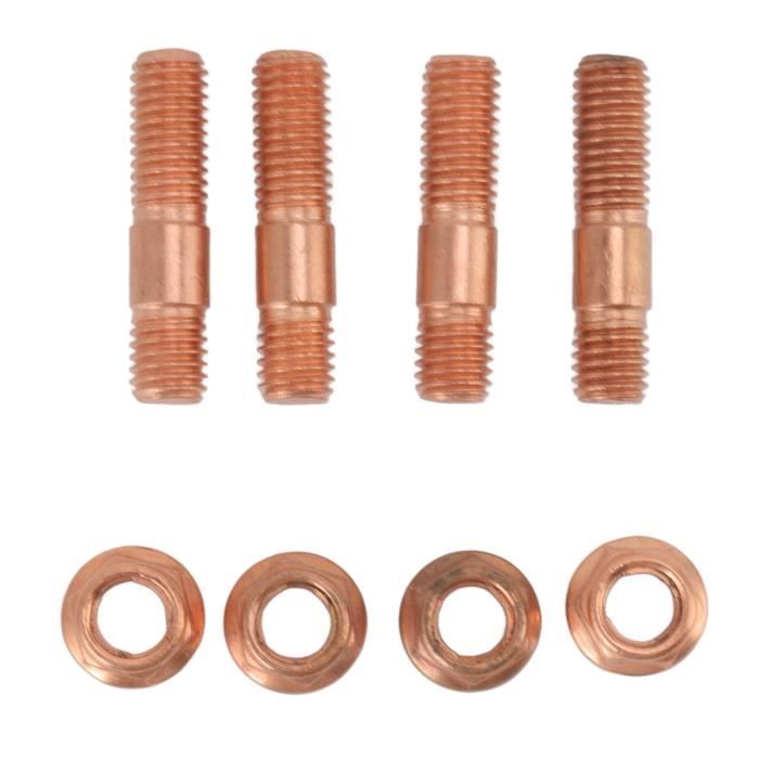 Kit Montage Turbo Cummins - 8 Goujons + 8 Écrous + 2 Joints, Compatible Moteur 4B3.9L 5.9L Et Dodge 89-07
