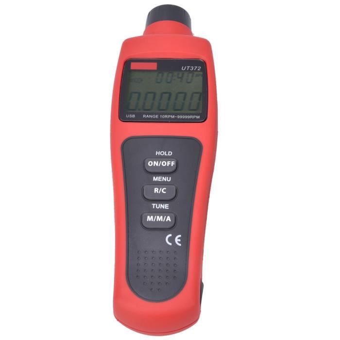 Compteur De Vitesse Numérique AC220V - Affichage Tube LED 4 Chiffres - Haute Précision 0.1% Avec Capteur Hall - Pour Moteurs, Machines Tournantes