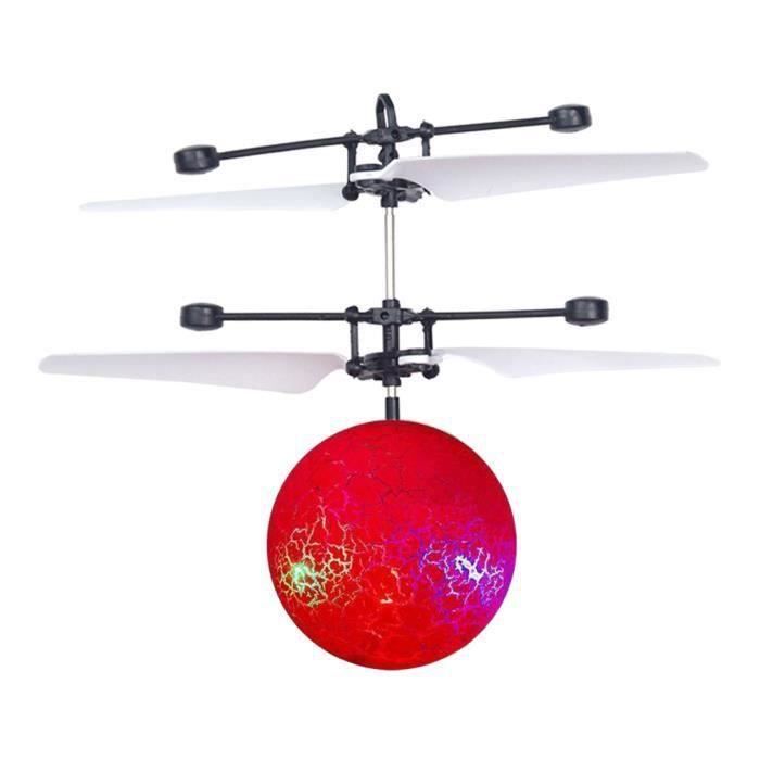 Amasawa Balle Volante Infrarouge RC - Jouet Drone Lumineux LED Avec Télécommande - Cadeau Idéal Enfants Adultes Garçons Filles