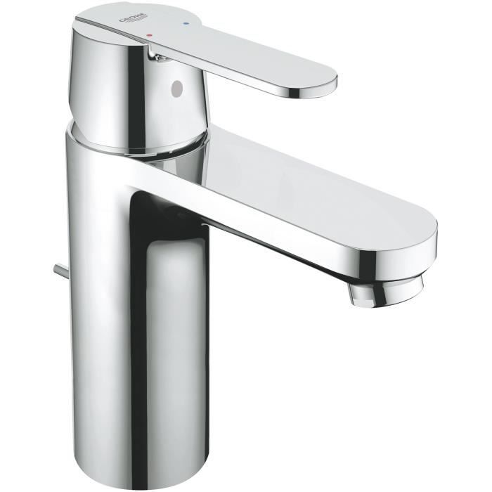GROHE Robinet de salle de bains lavabo Get tirette de vidage bonde incluse robinet mousseur économie deau taille M 23454000