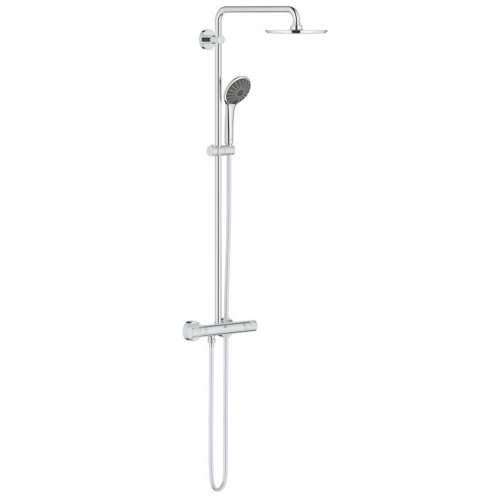 GROHE Colonne de douche mitigeur thermostatique Vitalio Joy 210, tête
