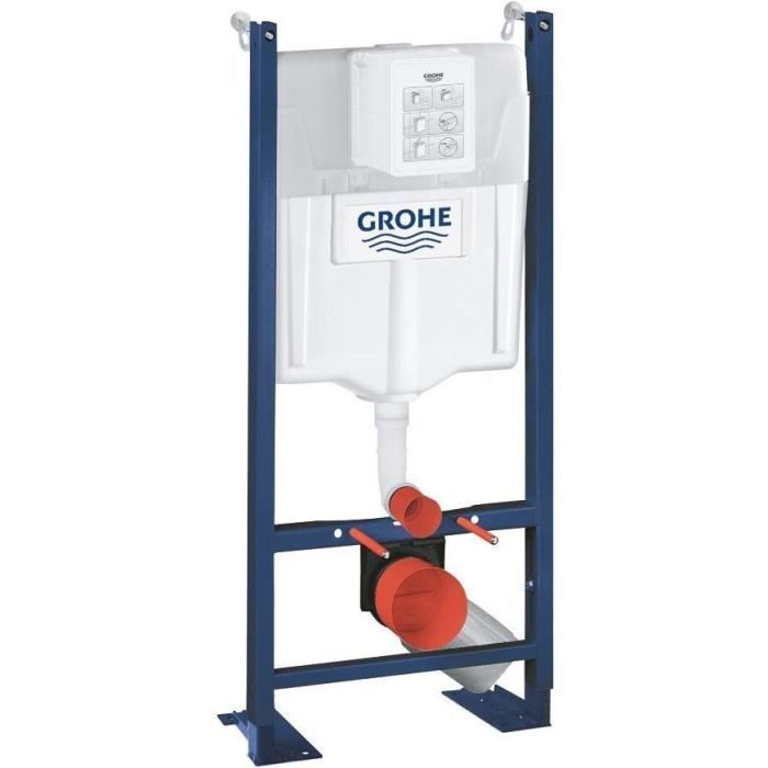 Grohe Bâti-support Rapid SL Project 39145000 - Réservoir 6-9L - Mécanisme pneumatique certifié NF