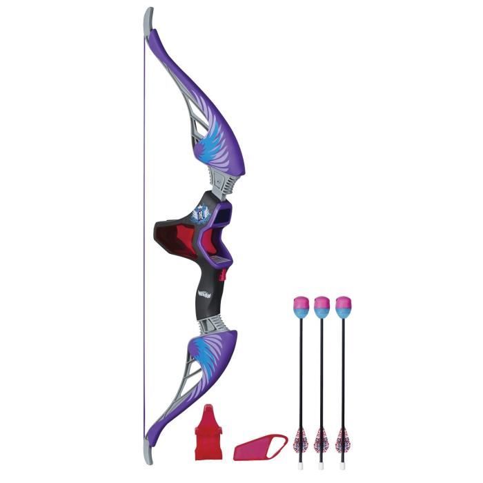Nerf Rebelle – Arc Agent Secret – Jeu De Plein Air – 3 Flèches Sifflantes Incluses – Tir à Flèches