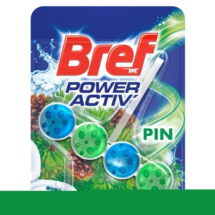 Power Activ Pin Blocco WC Anticalcare E Antisporco - Profumo Di Pino, Pulizia Profonda Ad Ogni Sciacquone