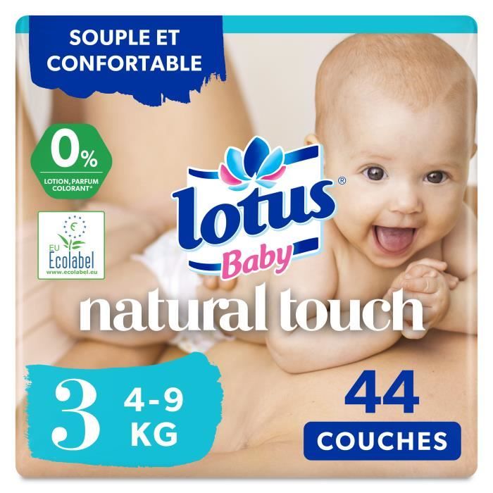 Couches Lotus Baby Taille 3 (4-9 kg) x44 - Cdiscount Puériculture