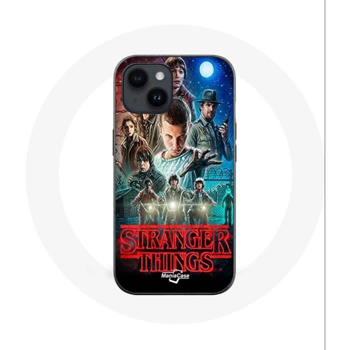 Coque pour iPhone 14 - MANIACASE - Stranger Things - Souple - Noir - Mixte  - Cdiscount Tlphonie