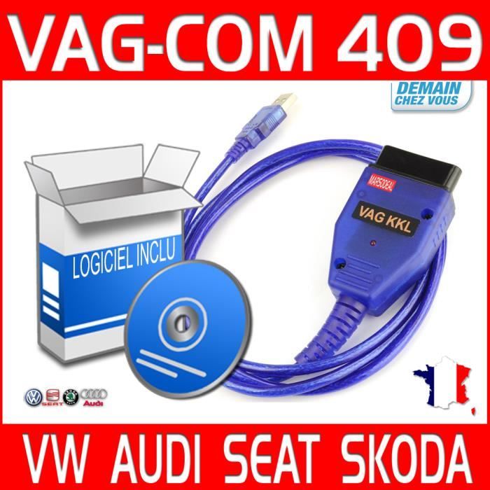 OBD ODB2 OBD2 KKL USB 409.1 + CD LOGICIELS VAG COM SCAN DIAG