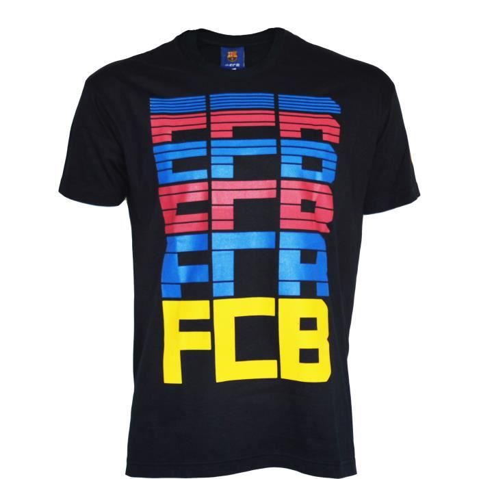 T-Shirt Barça Enfant – Collection Officielle FC Barcelone, Coton, Garçon 6 à 14 Ans, Force Barça !
