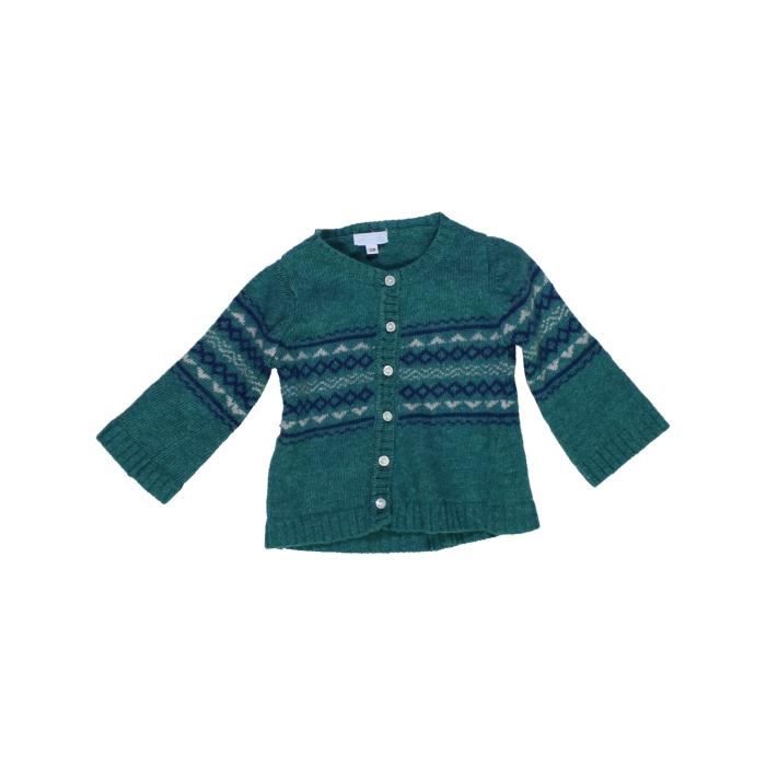 Gilet Bebe Garcon Acanthe 12 Mois Vert Hiver Vert Cdiscount Pret A Porter