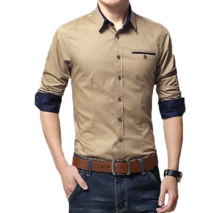 chemise coton homme