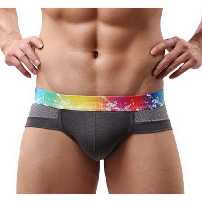 SMILE YKK Slip Homme Respirant en Modal Culotte Taille Basse Gris Fonce Cdiscount Pret a Porter