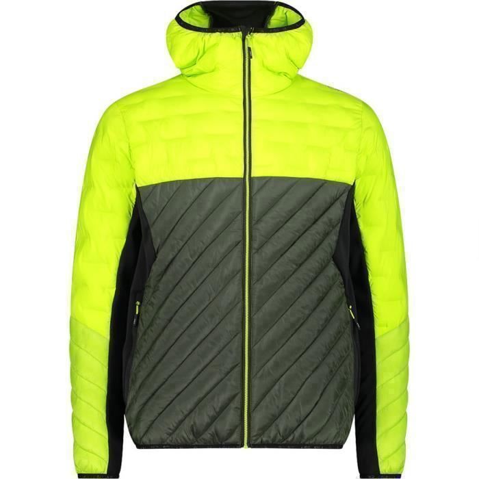 Veste Hybrid Hoodie - CMP - Homme - Jaune - Imperméable - Respirant