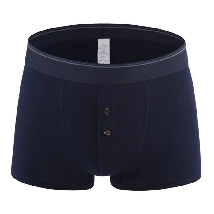 Lot De 3 Boxers Razunoth Pour Homme - Coton élasthanne - Taille L à 3XL - Gris, Marron, Beige - 7