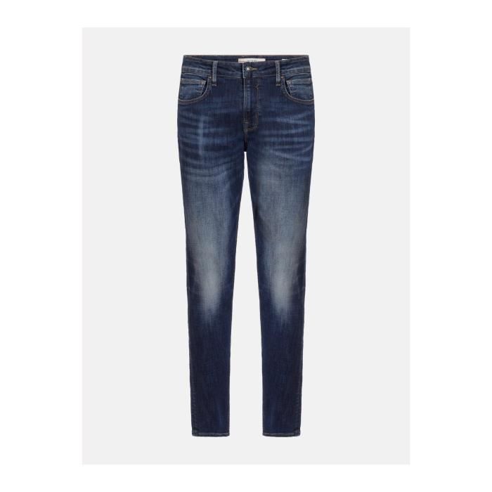 Pantalon Jean GUESS Taille Haute Bleu Délavé - Taille 34, Tour De Taille 24"