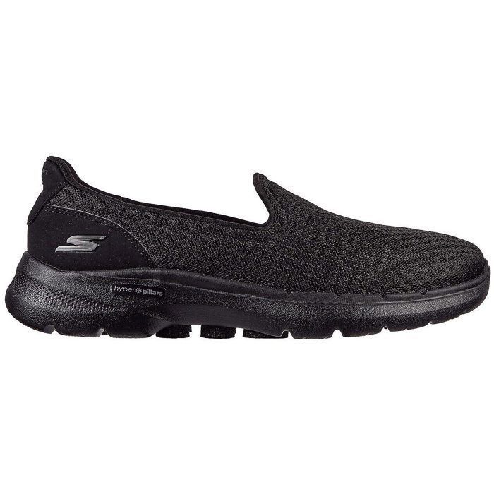 Skechers Baskets noires pour femmes - SKECHERS - GoWalk 6 - Lien coulissant avec stoppeur - Adulte - Textile