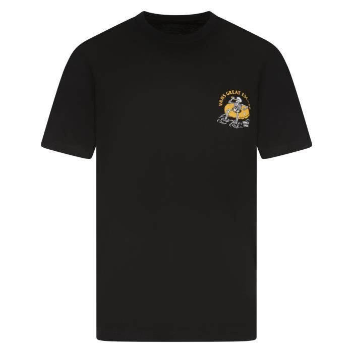 T-shirt Homme 100% Coton Von Dutch Racer - Col Rond, Coupe Regular - Motif Vintage - Tissu Léger 140 G/m² - Couleurs Orange, Noir, Beige - 4