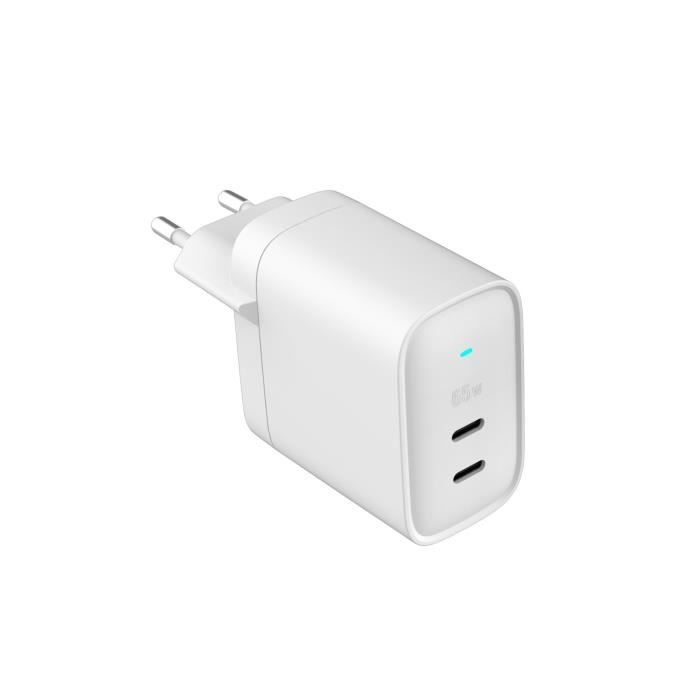 TIGER POWER CHARGEUR SECTEUR GAN 65W USB-C USB-C BLANC