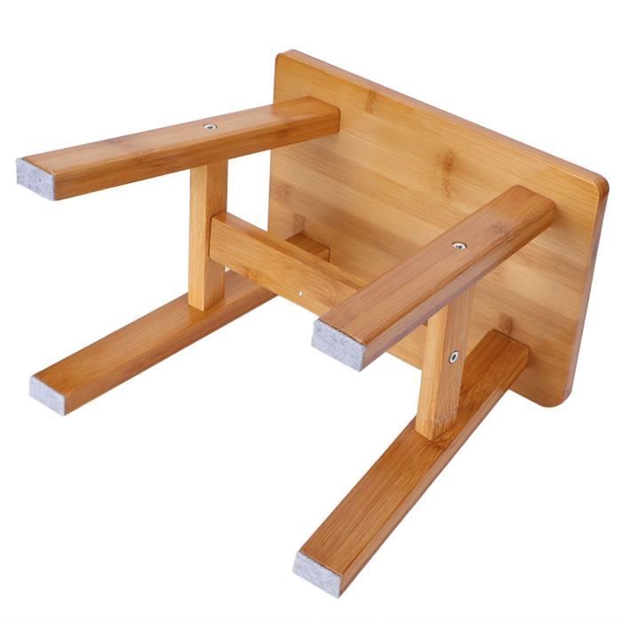 Petit Tabouret En Bois Massif 21cm - Tabouret Enfant Multifonction Repose-Pieds Et Support Plantes