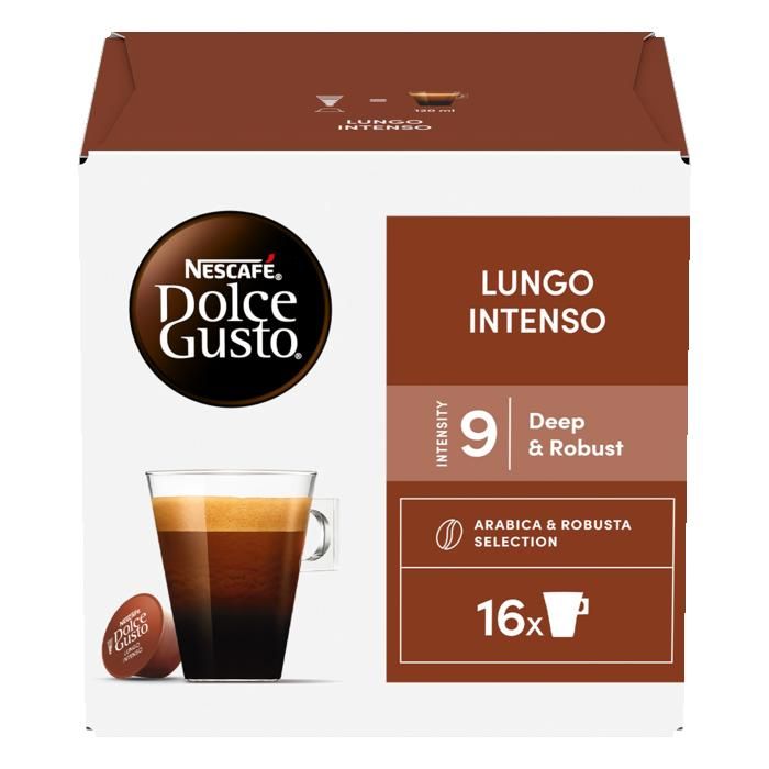 DOLCE GUSTO LUNGO INTENSO 6 boites - 96 capsules DOLCE GUSTO LUNGO INTENSO 6 boites - 96 capsules