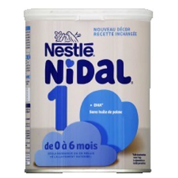 Acheter Nestlé - NIDAL Lait bébé en poudre 1er âge, 0-6 mois, 800g