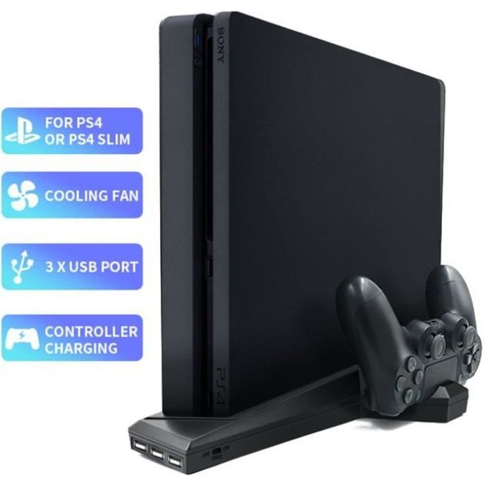 2 supports de disque - Ventilateur de refroidissement pour console de