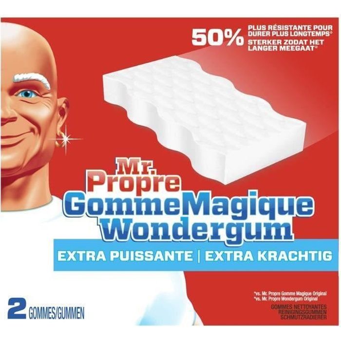 Mr Propre Gomme magique nettoyante extra power x2 - Cdiscount Au quotidien