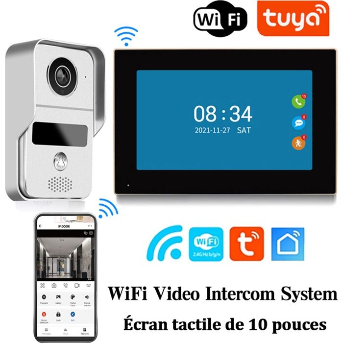 Visiophone TUYA WiFi 1080P 10\