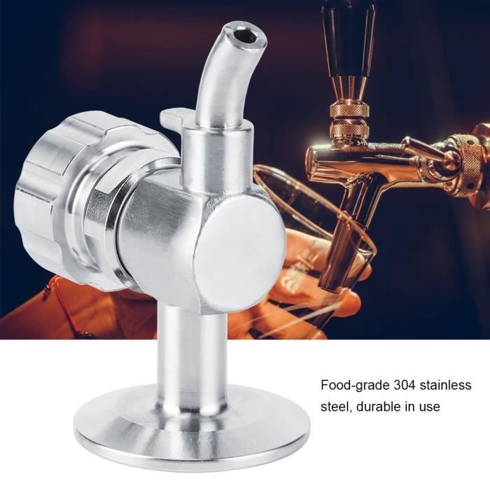 Bride De Verrouillage Bière Pression G5/8 - Tube Extension 75mm Robinet Bière Homebrew Inox