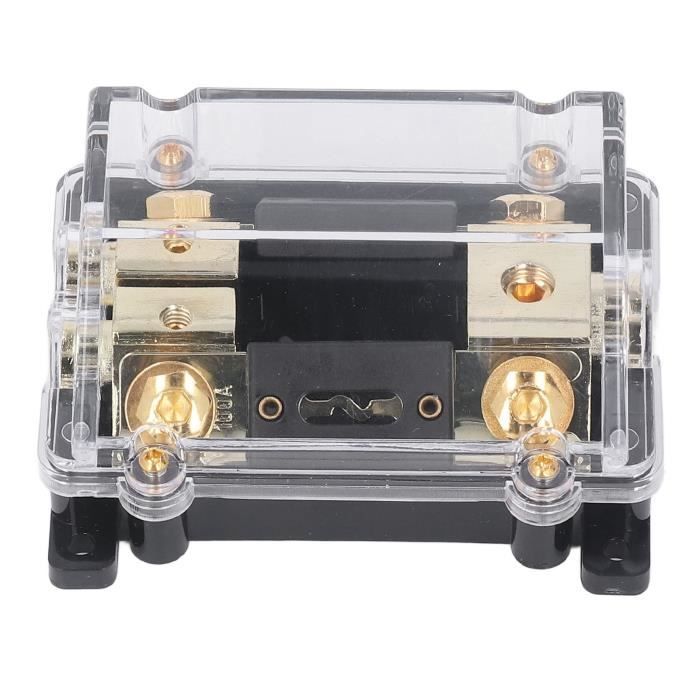 Porte-Fusible Audio Voiture 1 En 4 Sorties 60A - Bloc Distribution Alimentation Universel Pour Autoradio Camion Bateau