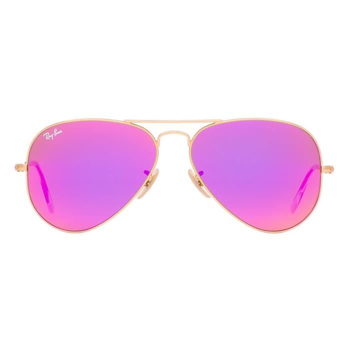 Lunettes de Soleil RAY BAN Aviator RB3025 112 4T MATTE GOLD T 58