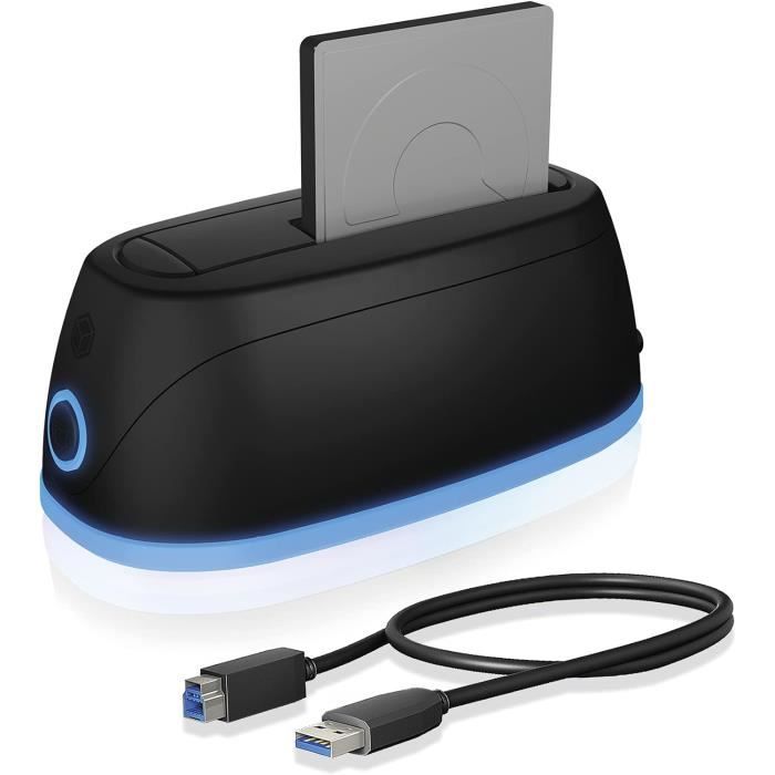 Station D'accueil USB 3.0 Pour Disques Durs SATA – Compatible HDD/SSD 2,5 Et 3,5 Pouces - 6