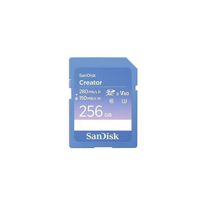 Carte SD - SanDisk - Creator - 256 Go - V60 - UHS-II - 280 MB/s