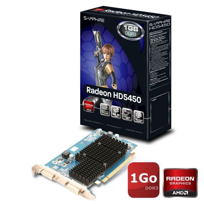 Sapphire RADEON HD 5450 Carte graphique Radeon HD 5450 PCI