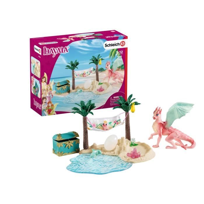 Schleich Ile Au Tresor Avec Maman Et Bebe Dragon Pour Enfant Cdiscount Jeux Jouets