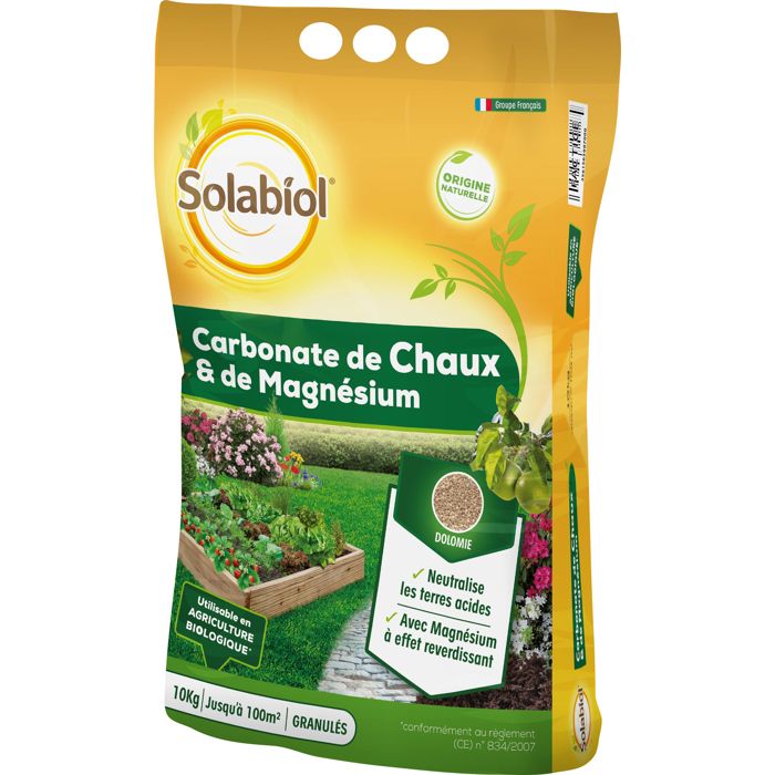 SOLABIOL SOCHAUX10 Carbonate De Chaux Et De Magnesium 10kg Efficace