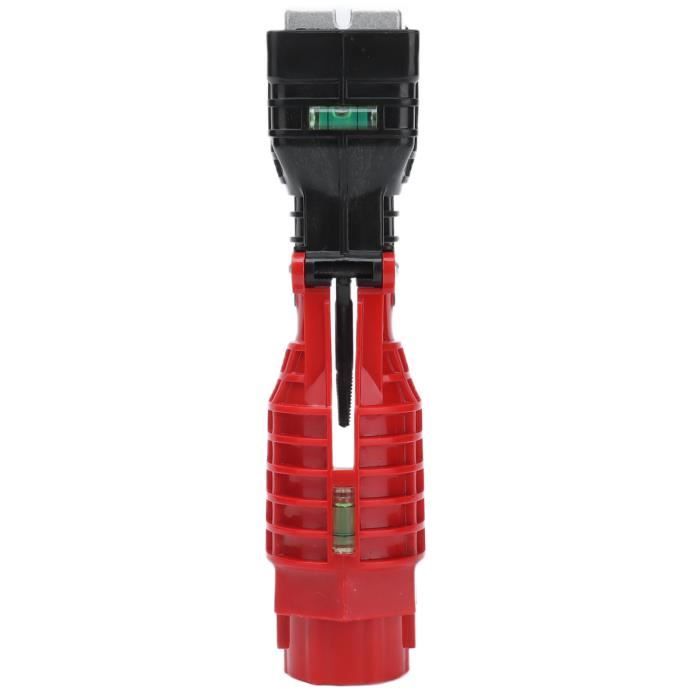 Clé D'Évier Multifonction GZLFH 14 En 1 - Outil Installation Lavabo Avec Têtes Interchangeables Rouge