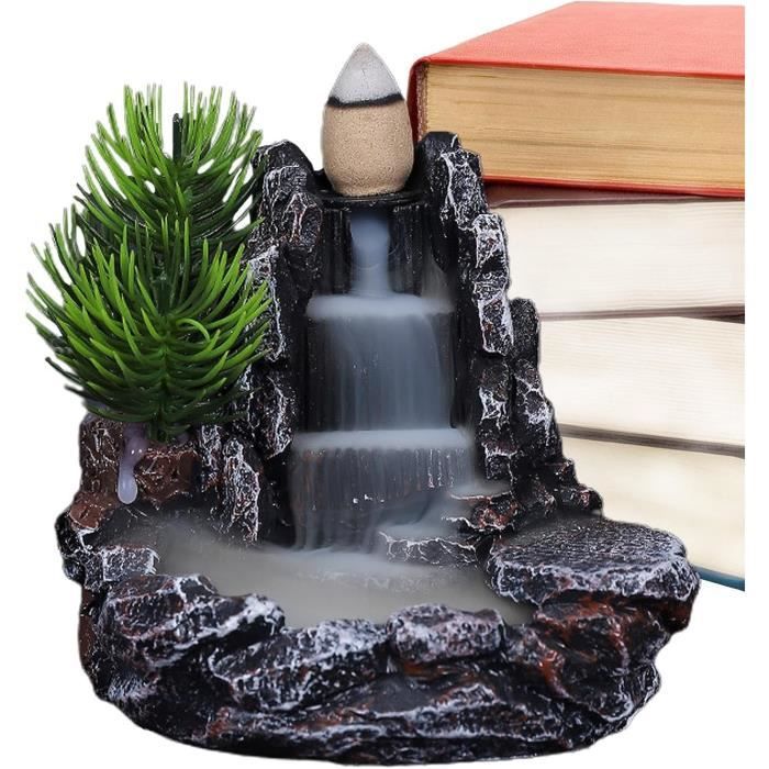 Brûleur D'encens Cabane En Rondins - En Résine, 10 Cm, Pour Cônes D'encens, Décoration Noël Ou Intérieure, Relaxation