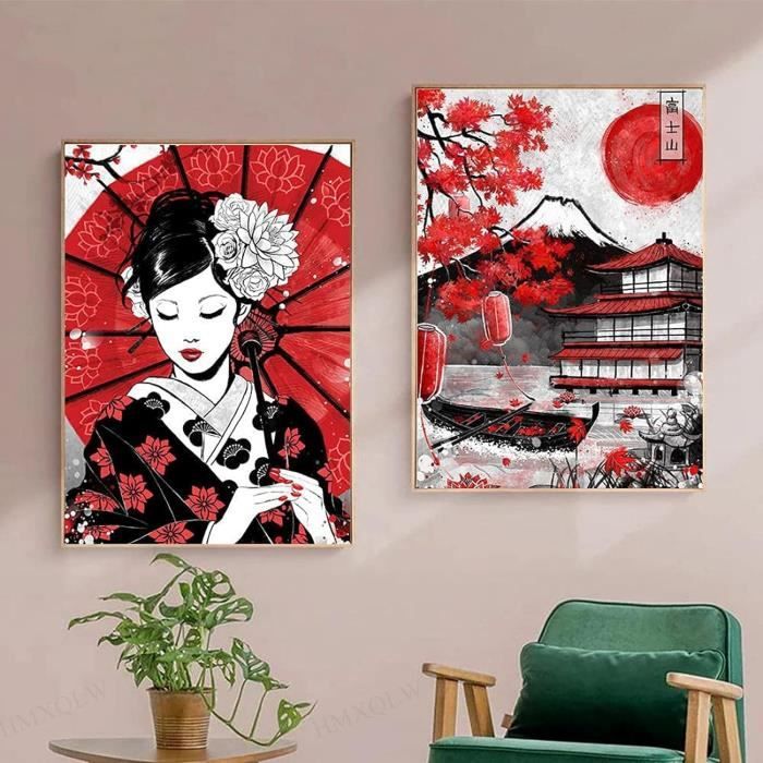 Tableau Guerrière Japonaise | Shogun Japon