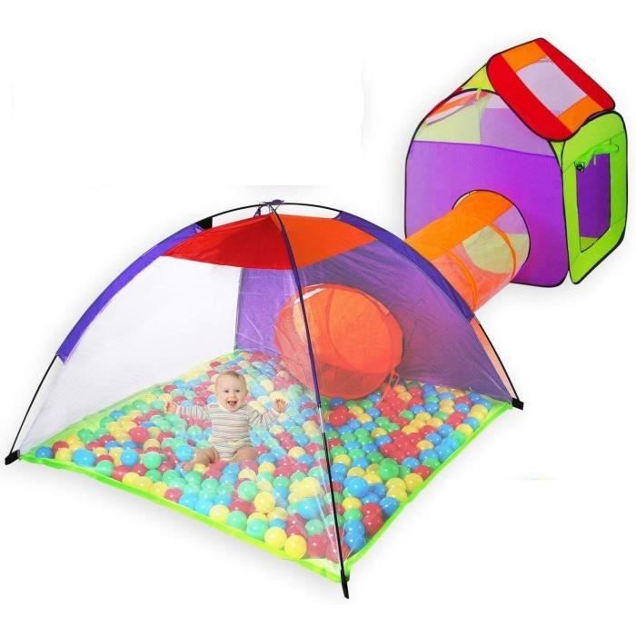 VIDAXL Tente de jeu pour enfants avec 250 balles Rose 70x112x70 cm pas