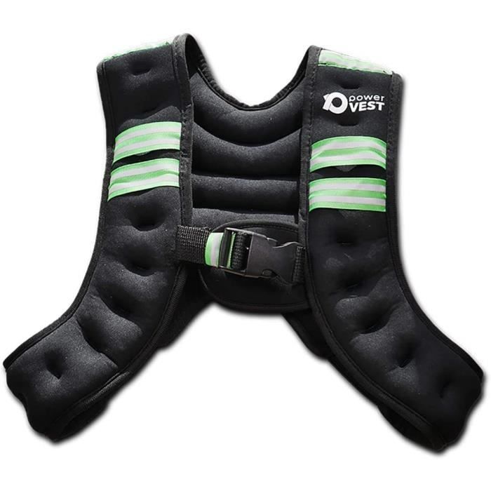 Gilet De Musculation Runmax Réglable Noir – Homme/Femme, Pour Cross Training