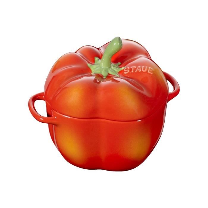 Cocotte - STAUB - Poivron Rouge - Céramique - 11 cm - 05 l