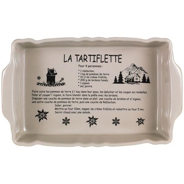 TABLE&COOK PLAT TARTIFLETTE RECTANGULAIRE TAUPE 31X19CM 1198492