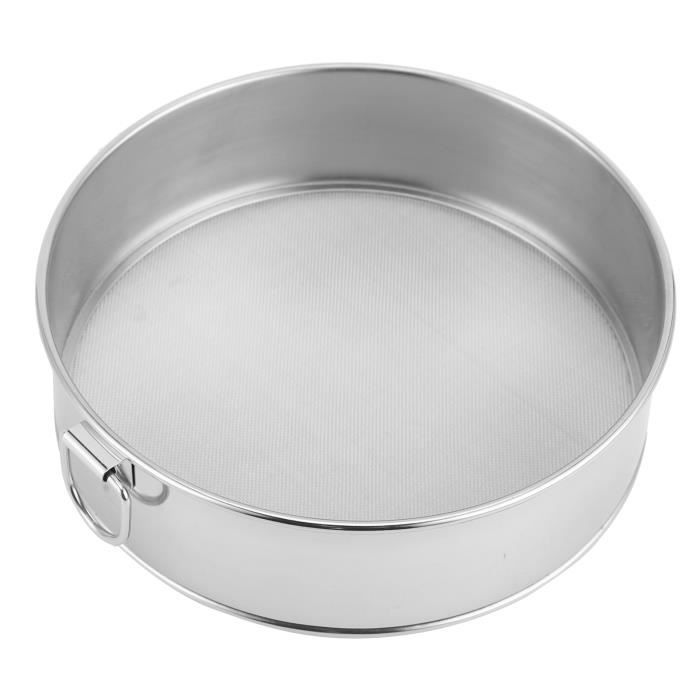 Heveer Tamis à Farine En Acier Inoxydable 304 Tamis De Cuisine Pour Farine 40/60 Mailles Pour Farine Sucre En Poudre 2 Pièces 15/20cm