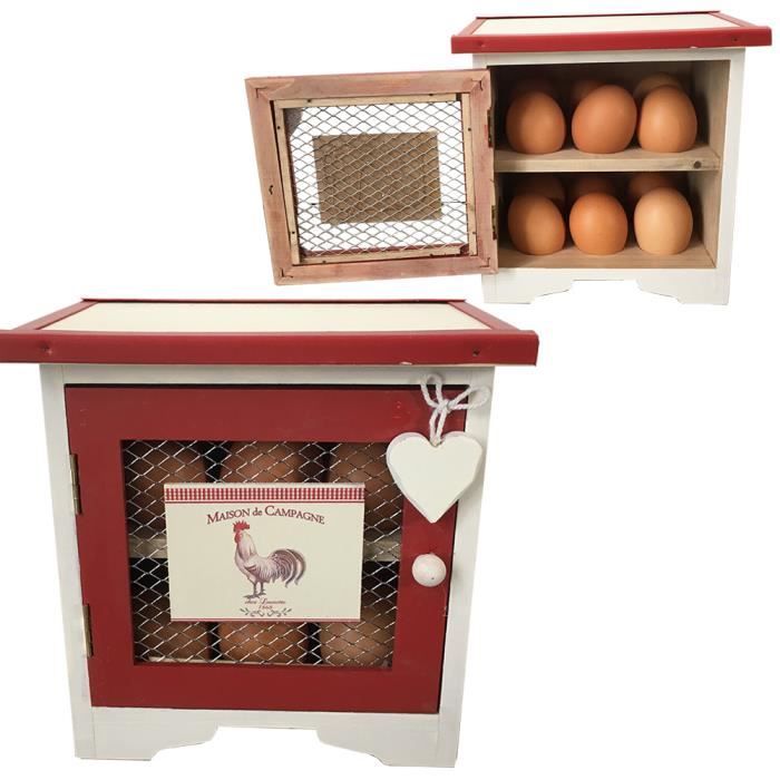 Boite Cave Rangement A Oeufs Design Vintage En Bois Pour 12 Oeufs Maison De Campagne Achat Vente Boites De Conservation Boite Cave Rangement A Oeuf Cdiscount