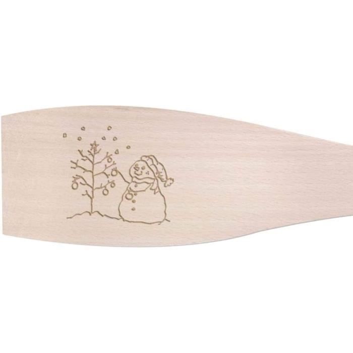 Lot De 5 Ustensiles De Pâtisserie Noël - Spatule, Fouet, Pince, Pinceau Et Grattoir - Qualité Alimentaire